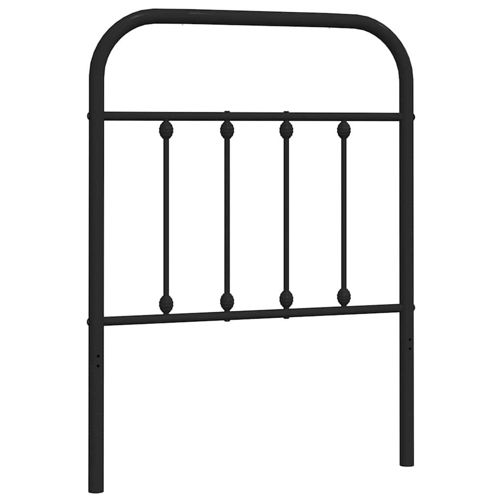 Ersatz-Kopfteil Metall Schwarz 75 cm
