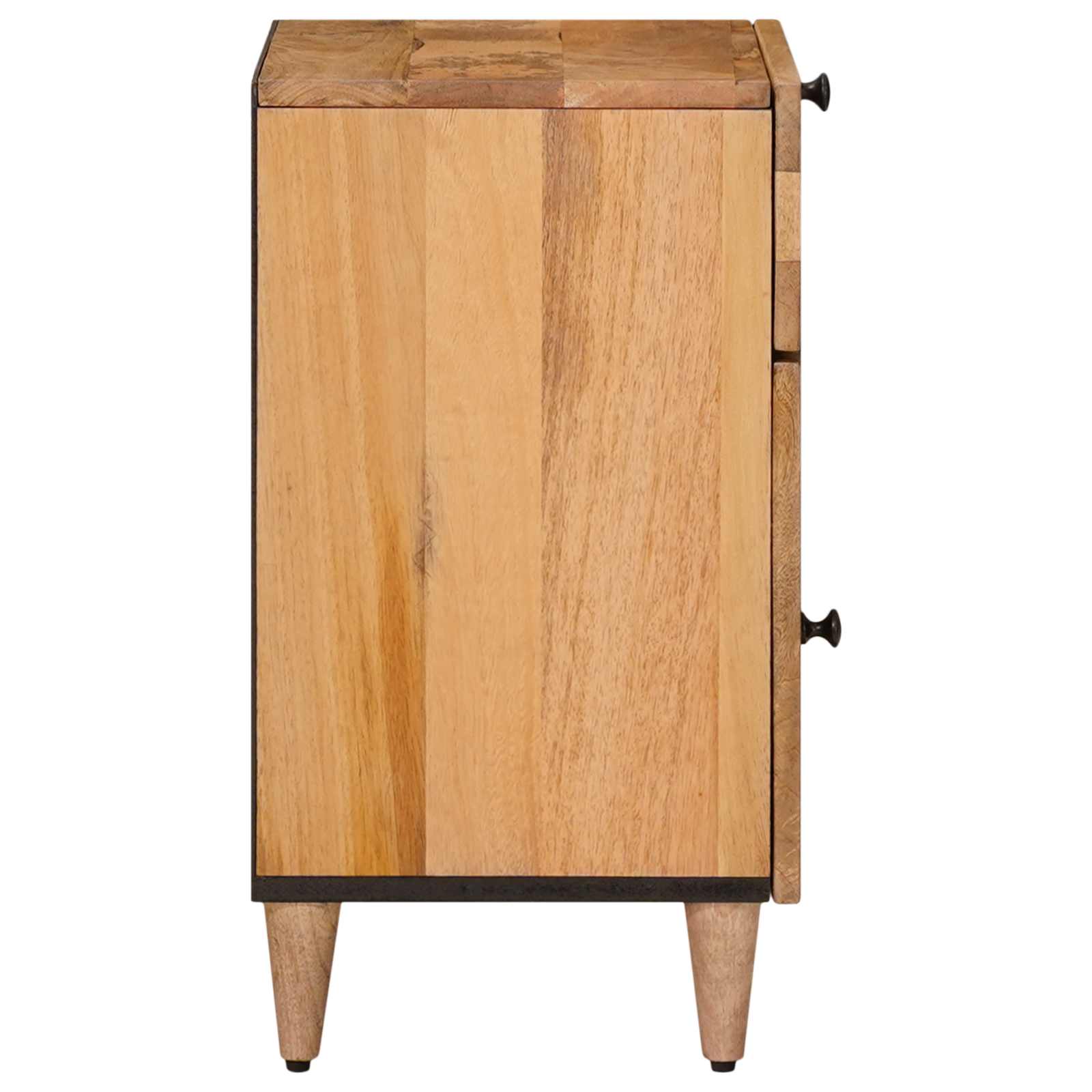 Nachttisch Braun 50 x 33 x 60 cm Massivholz Mango