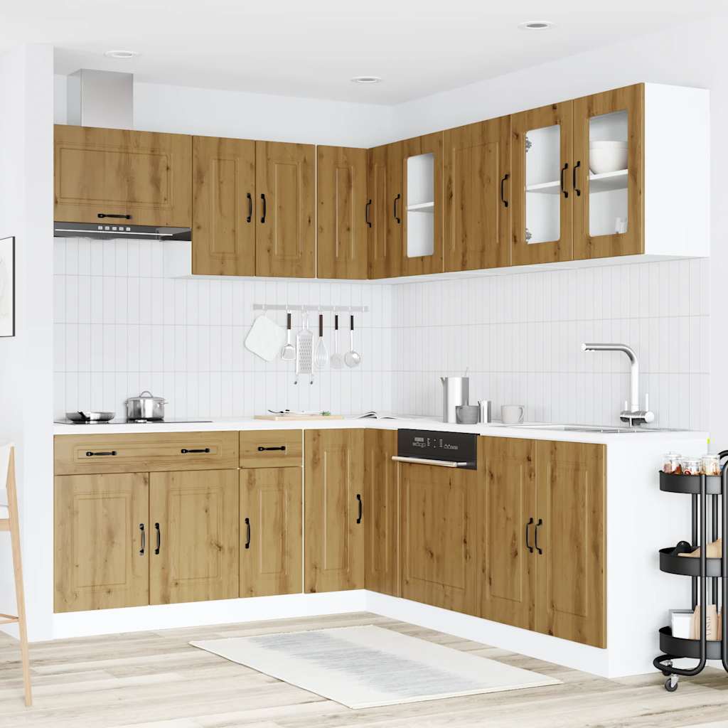 11-tlg. Küchenschrank-Set Kalmar Weiß Holzwerkstoff