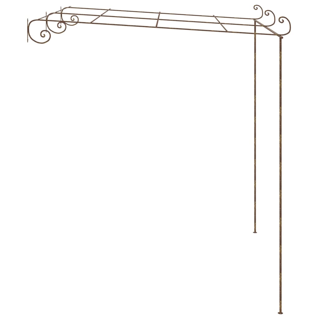 Garten-Pergola Antik-Braun 6x3x2,5 m Eisen
