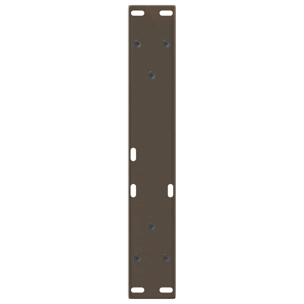 Couchtischbeine V-Form 2 Stück Schwarz 30x(30-31,3) cm Stahl