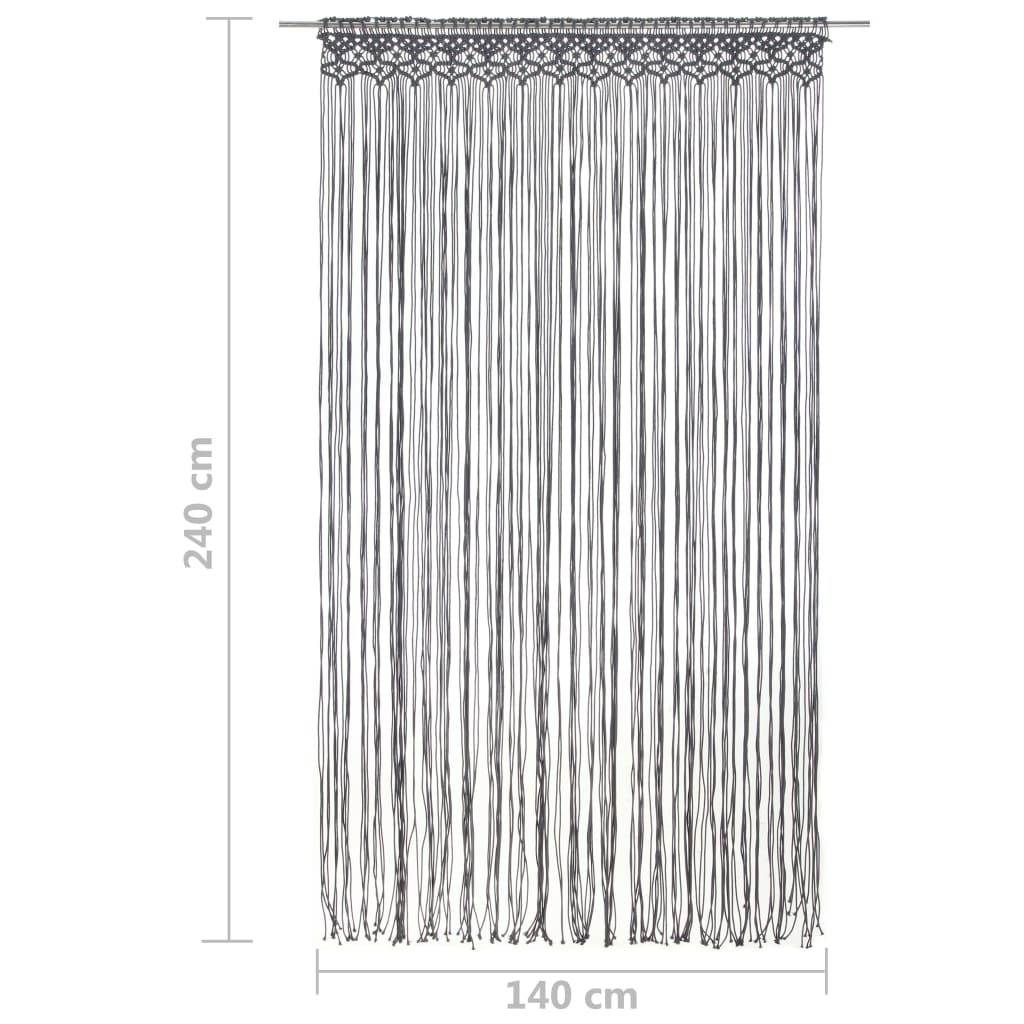 Makramee Vorhang 140x240 cm Baumwolle