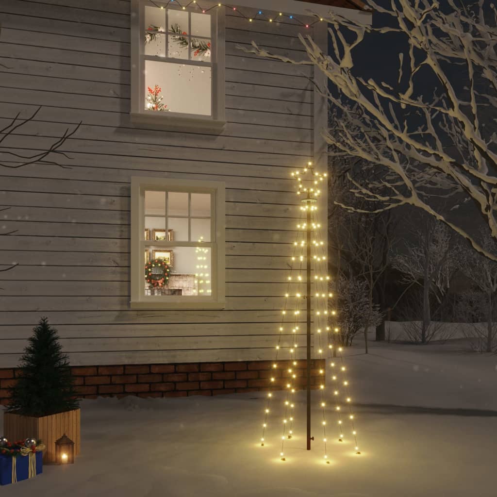 LED-Weihnachtsbaum mit Erdnägeln Mehrfarbig 310 LEDs 300 cm