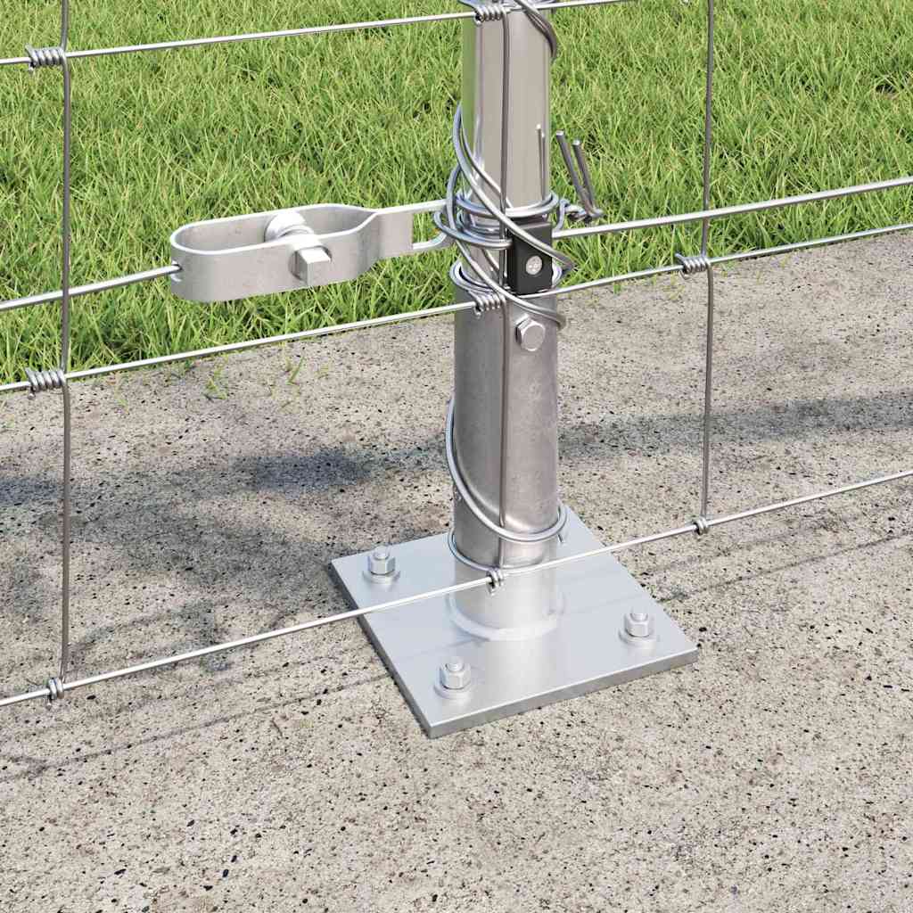 Ground Fix Geschweißter Drahtzaun 25 x 0,8 m Silber Netz