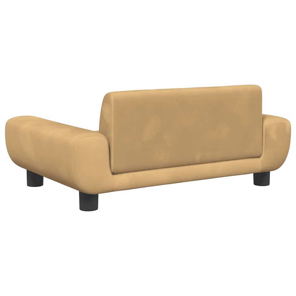 Hundebett Blau 100x54x33 cm Samt