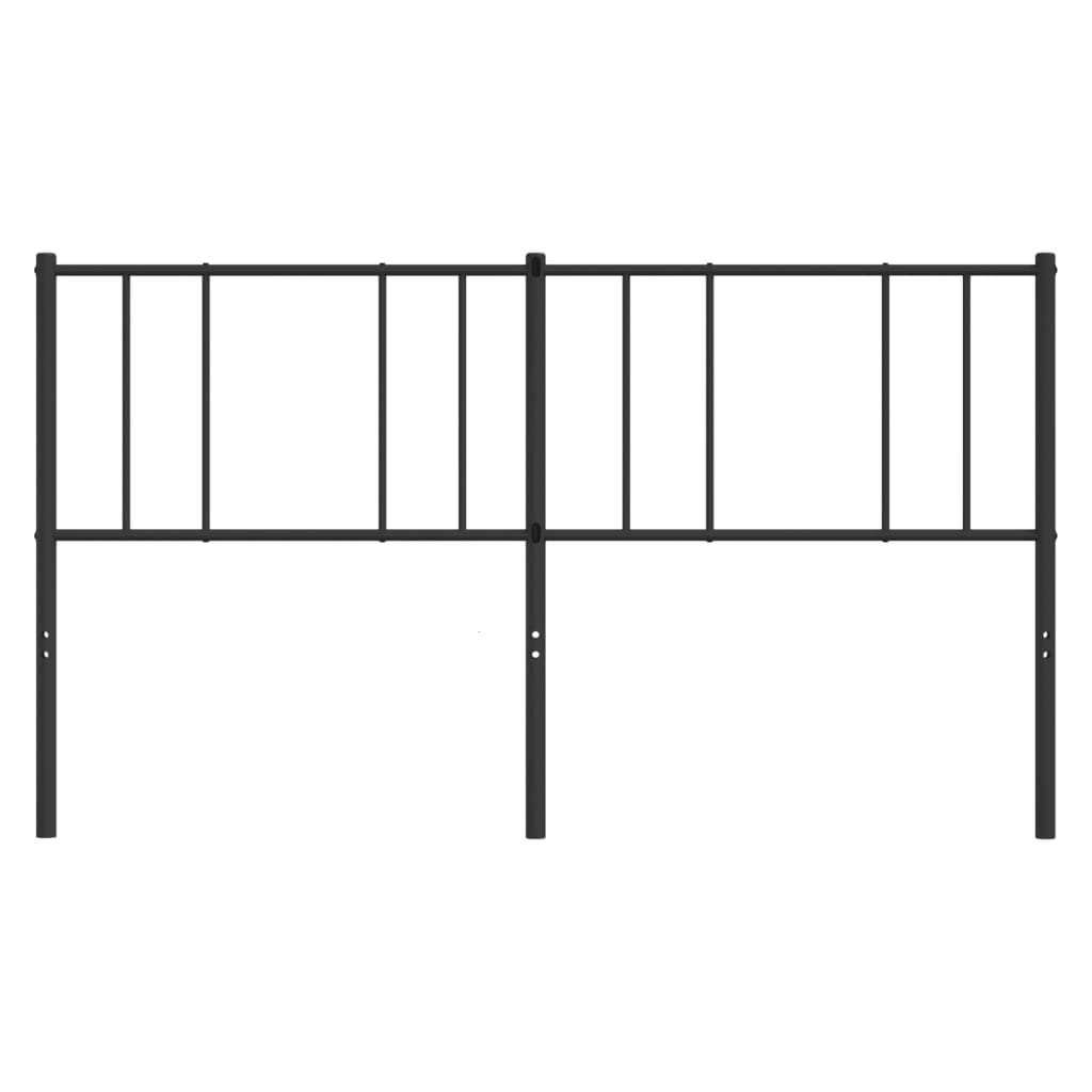 Ersatz-Kopfteil Metall Schwarz 80 cm