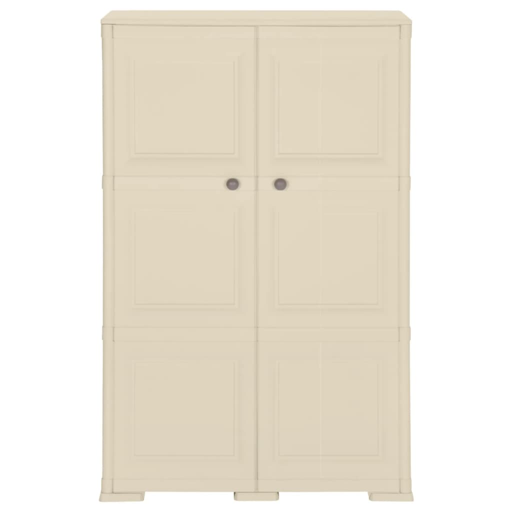 Kunststoffschrank 79x43x125 cm Holzdesign Vanilleeis