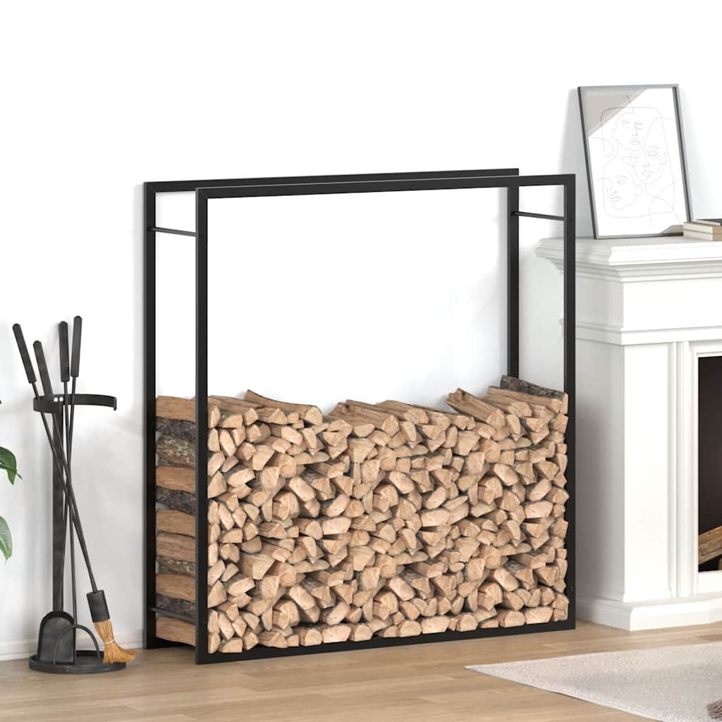 Brennholzregal 50x28x94 cm Edelstahl