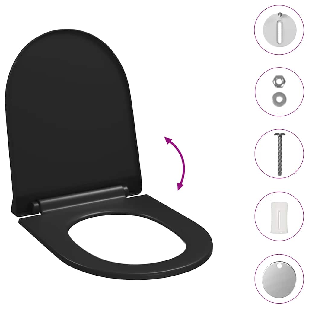 Toilettensitz mit Absenkautomatik und Quick-Release-Design Weiß