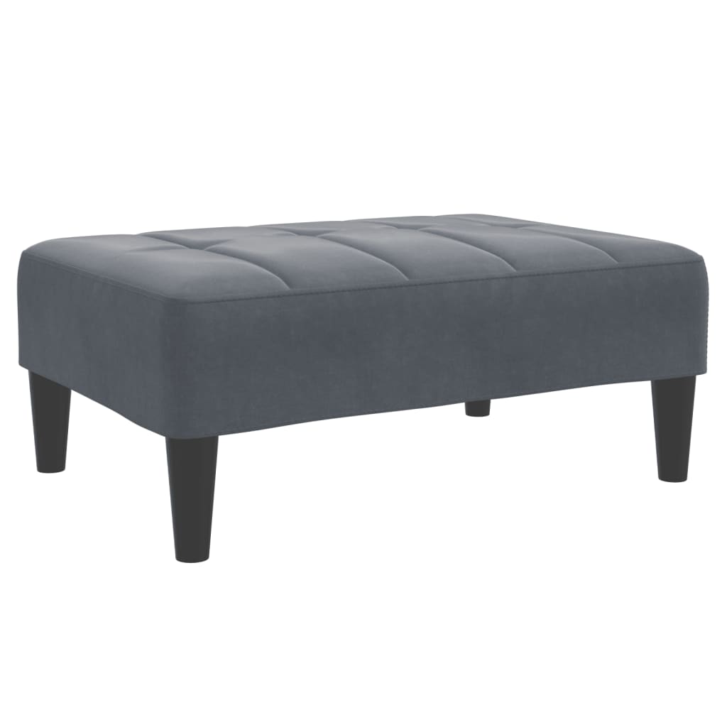 Fußhocker Blau 77x55x31 cm Samt