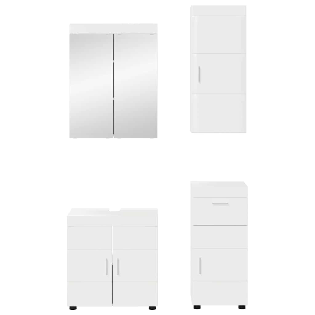 Badezimmermöbel-Set TULUM 2 pcs Weiß 60 x 34 x 63 cm