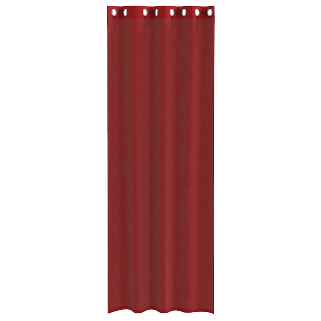 Voile Vorhänge mit Ösen 2 Stk. Apfelgrün 140x140 cm