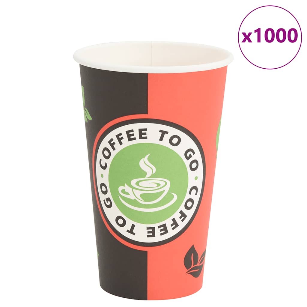 1000 Stk. Einweg-Kaffeebecher Pappe 120 ml (4 oz)