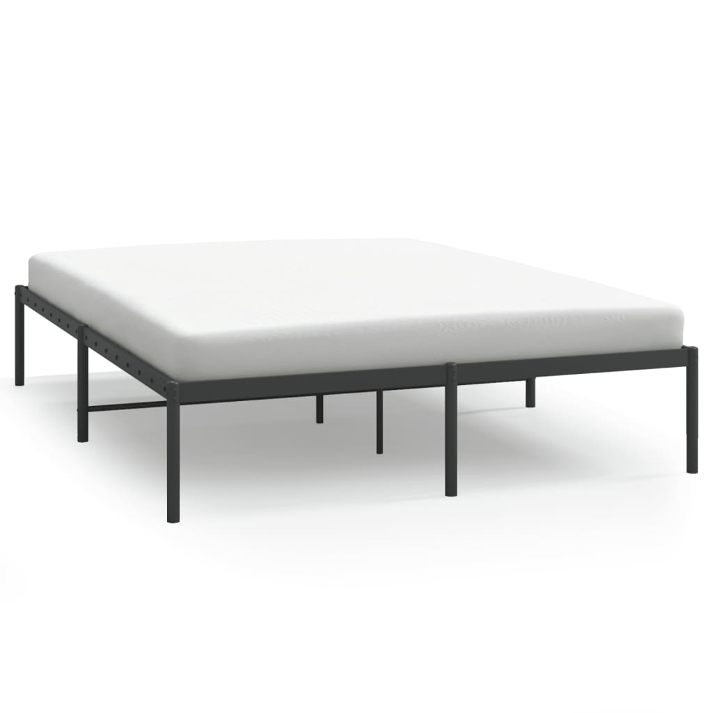 Bettgestell Metall Schwarz 75x190 cm