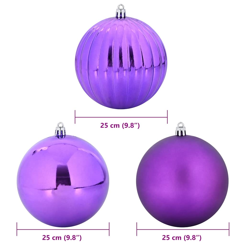 Weihnachtsbaumkugel Set XL 9 pcs Rot Kunststoff