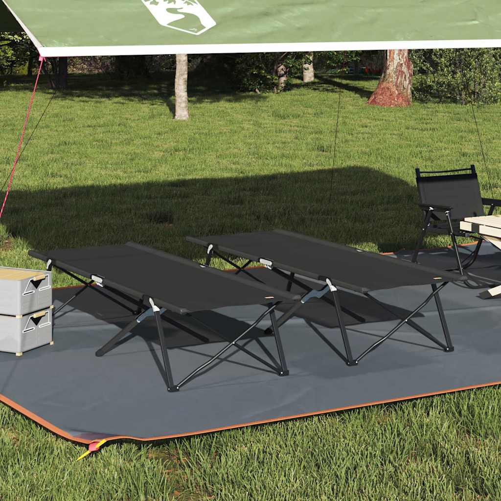 Klapp Schlafbett fürs Camping Blau 206 x 76 x 74 cm