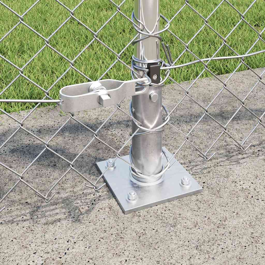 Outdoor Kettenglied-Zaun Erdfixierung 10 x 0,4 m Grün Netz