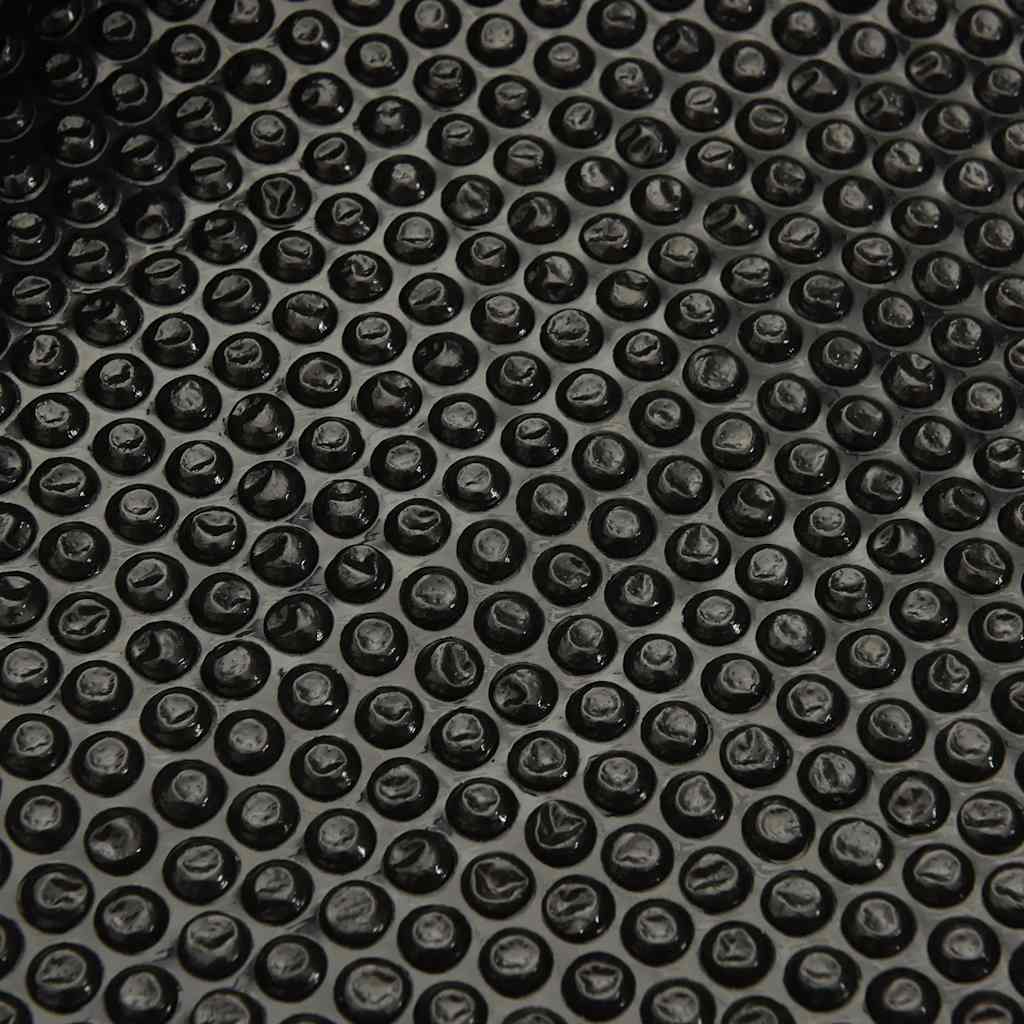 Solar Poolabdeckung 1000 x 500 cm 110 μm Quadratisch PE Schwarz