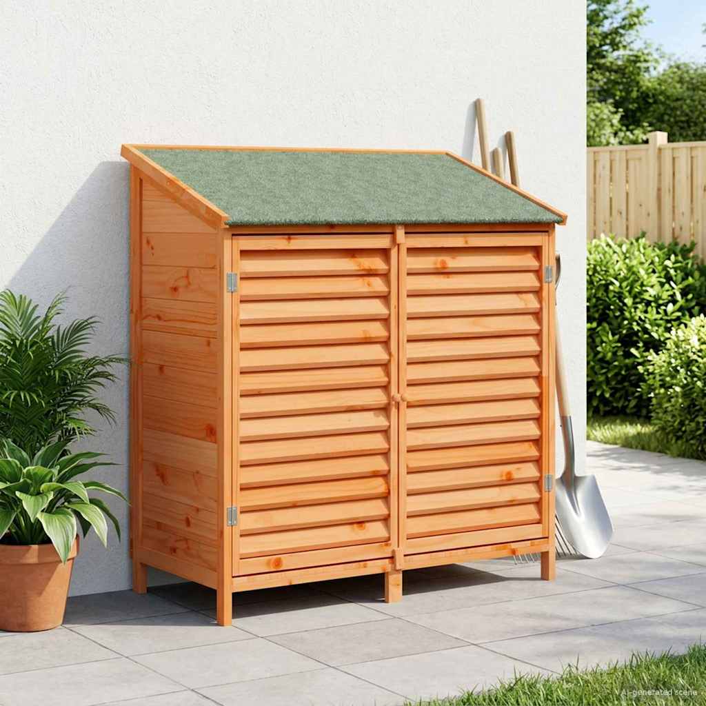 Gartenschuppen Natur 59 x 56 x 113,5 cm Massivholz aus Fichte