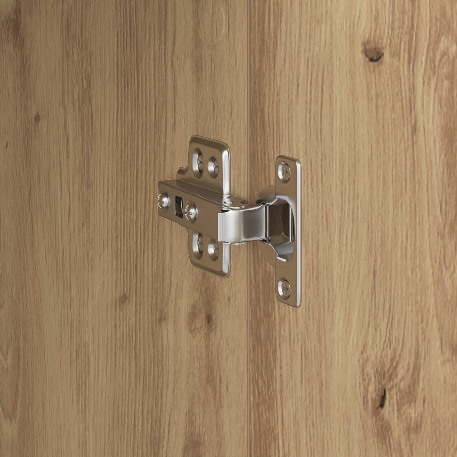 Schreibtisch 2 pcs Schwarz Eichen-Optik