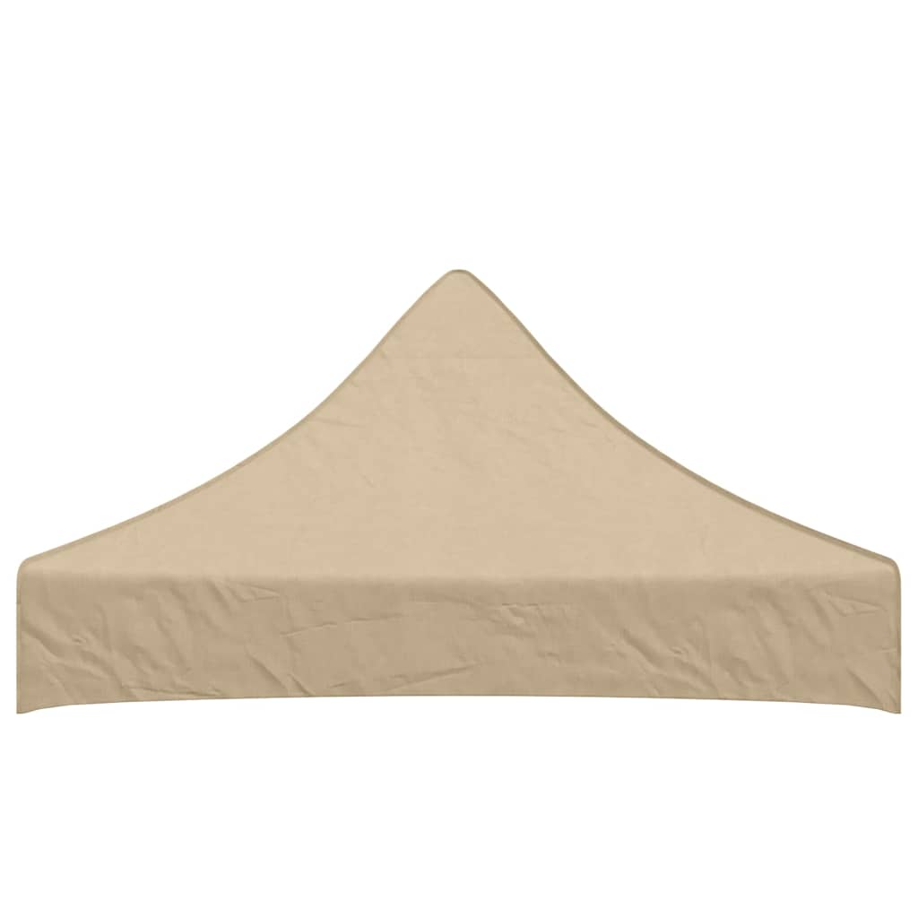 Partyzelt-Dach 3x3 m Beige 270 g/m²