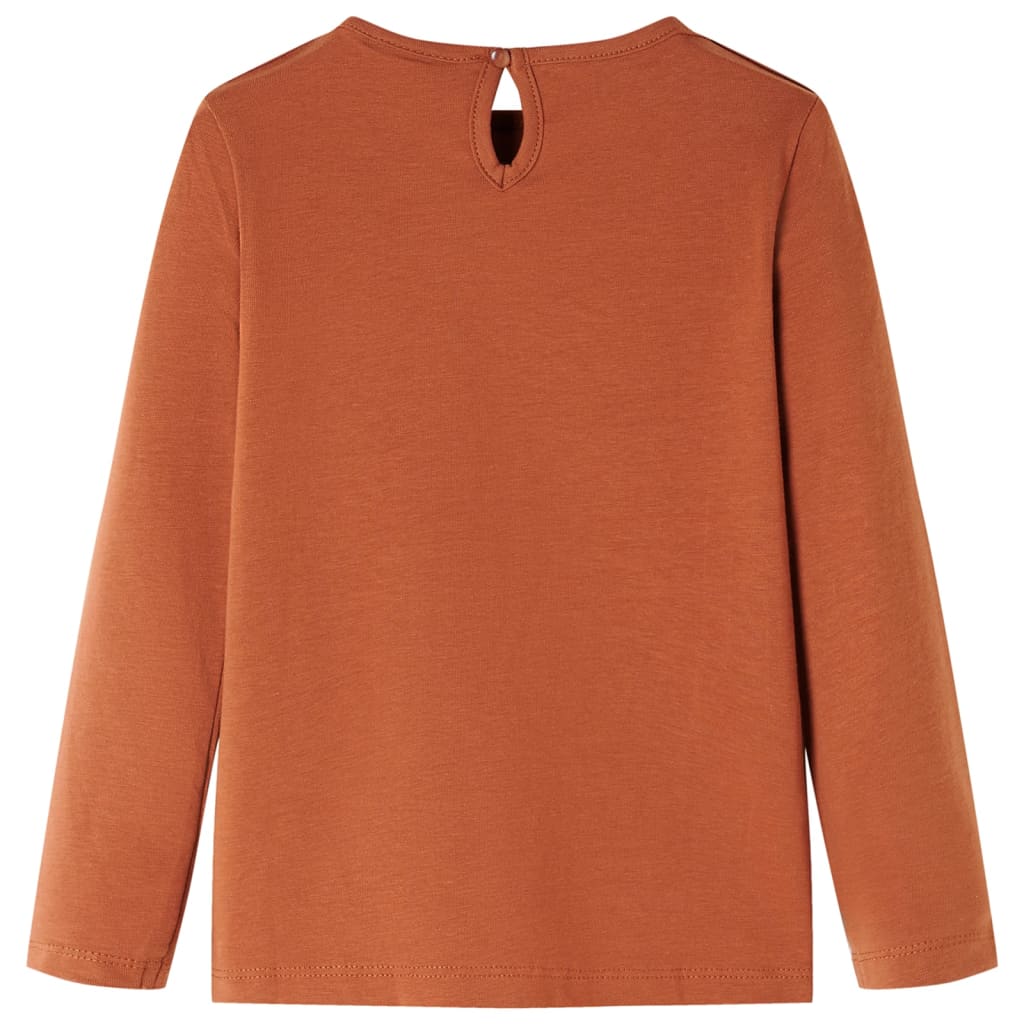 Kinder-Langarmshirt Ocker 140