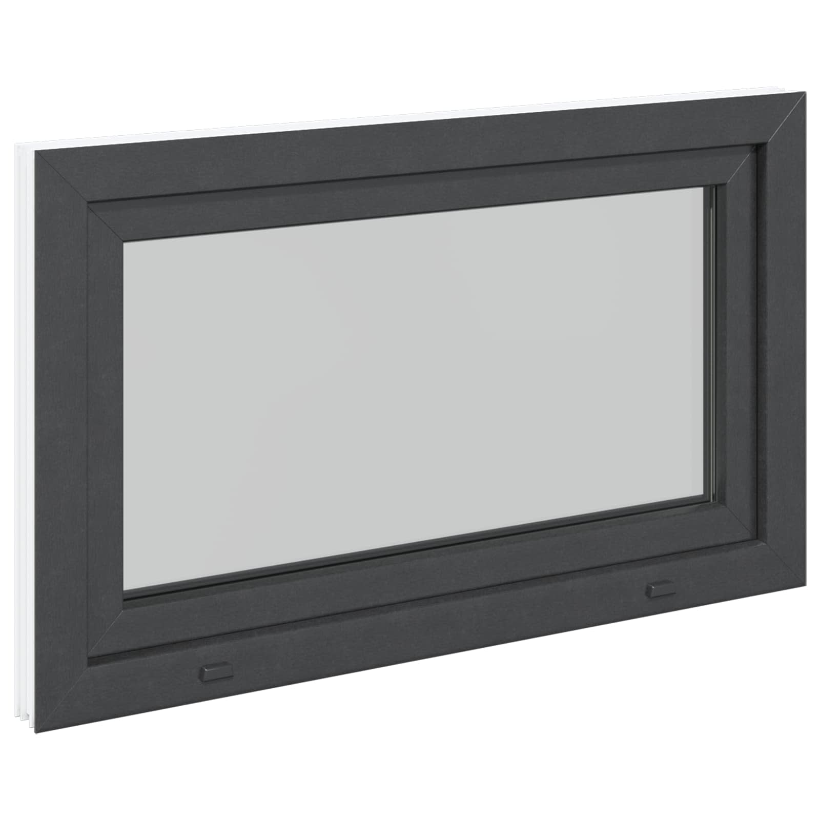 Kellerfenster RISOR 50 x 50 cm PVC und Glas Weiß
