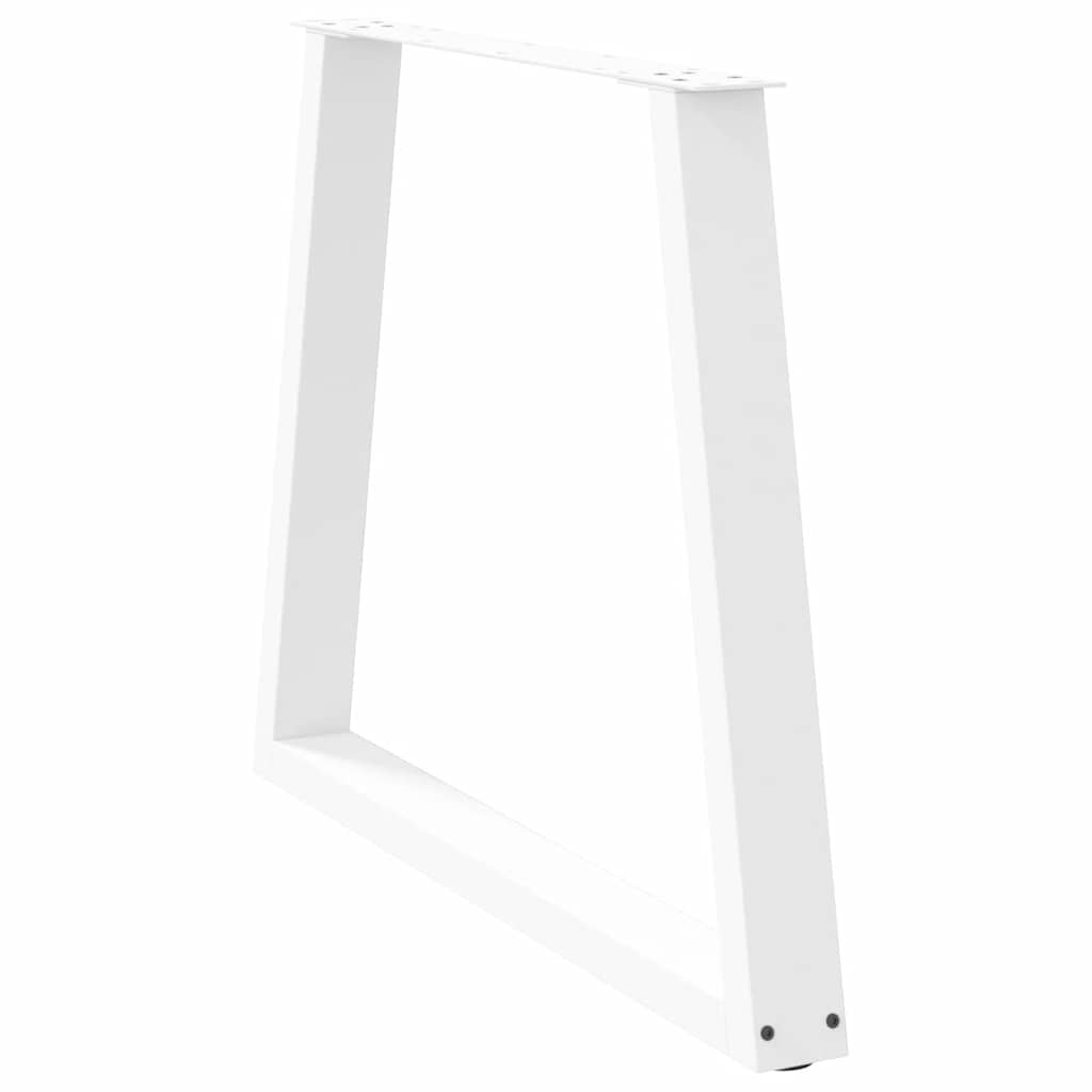 Couchtischbeine V-Form 2 Stück Schwarz 30x(30-31,3) cm Stahl