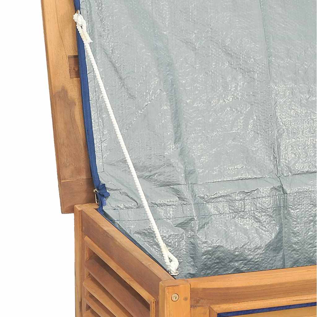 Gartenbox mit Beutel 60x50x58 cm Massivholz Teak