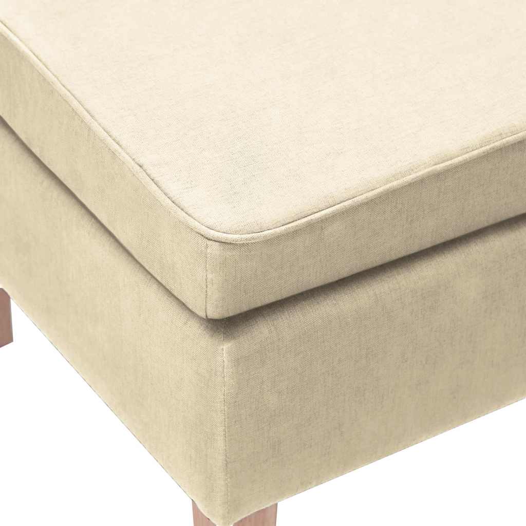 Hocker mit Holzbeinen Weinrot Stoff