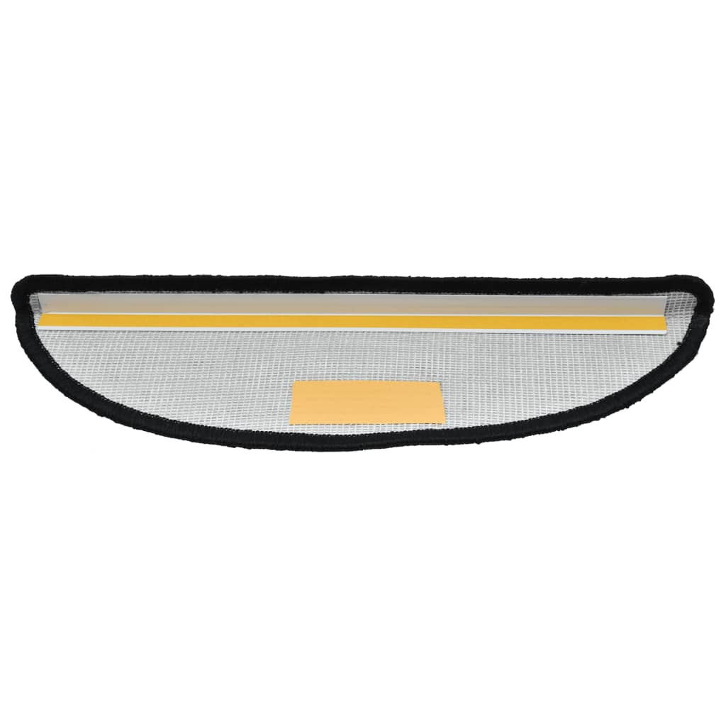 Stufenmatten 15 Stk. 56x17x3 cm Grau Halbrund