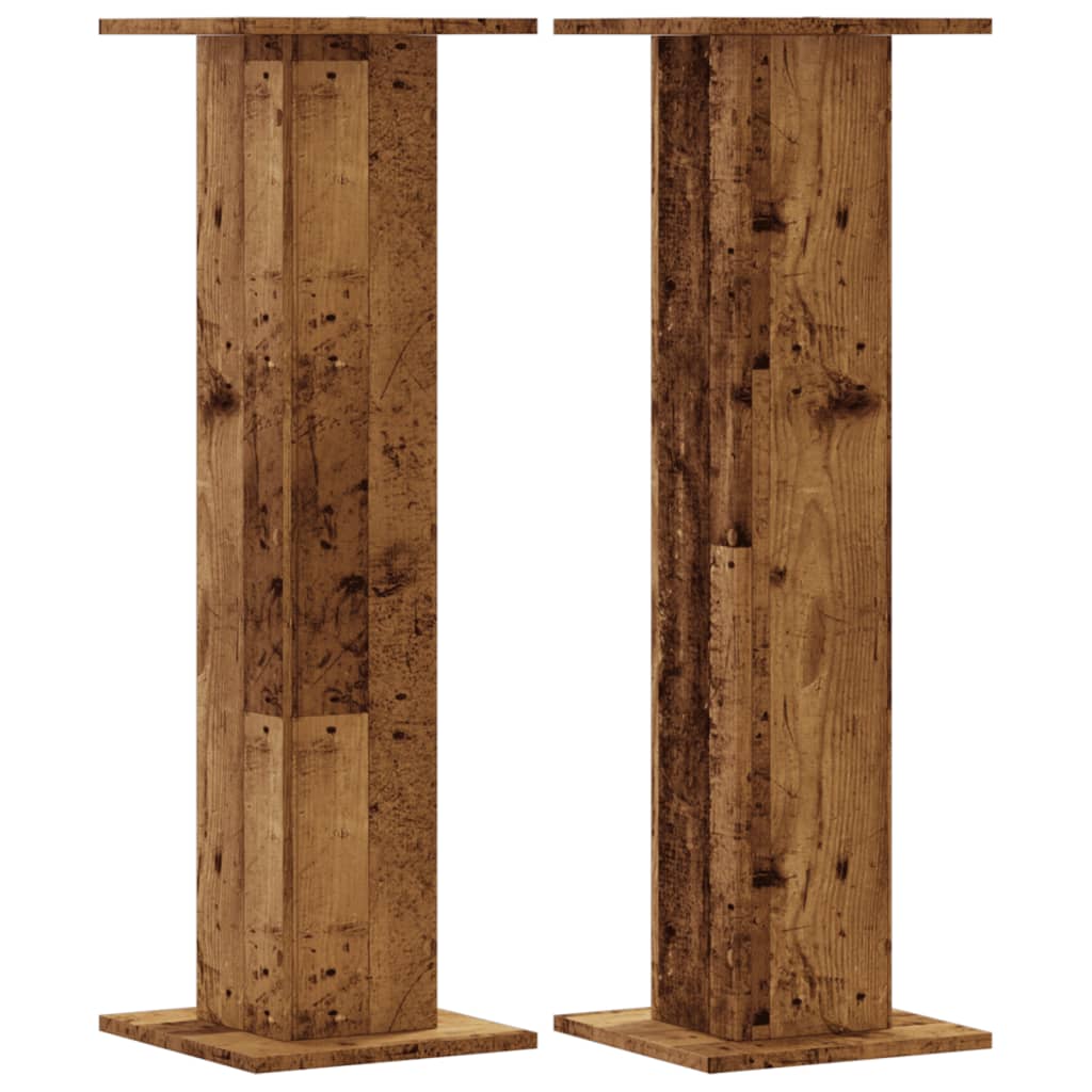 Pflanzenständer 2 Stk. Weiß 30x30x40 cm Holzwerkstoff