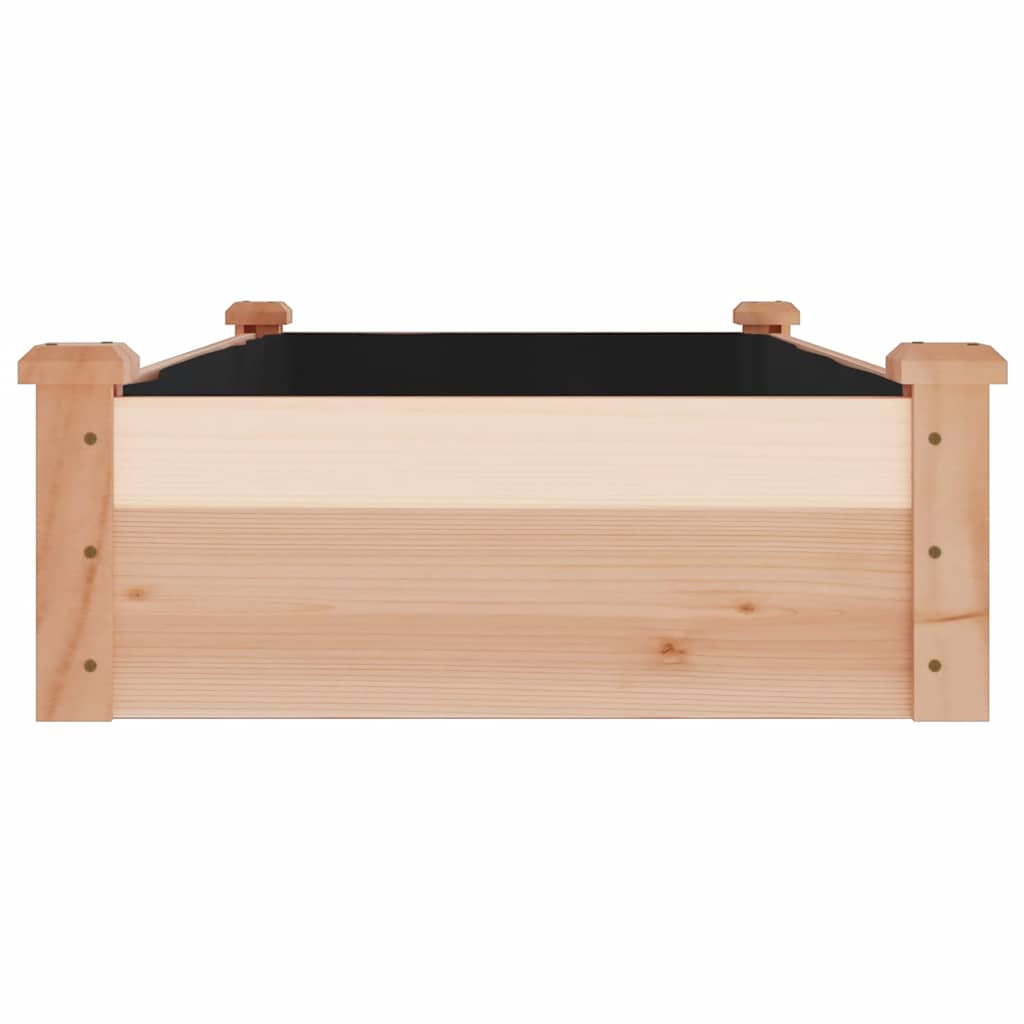 Hochbeet mit Einsatz Grau 120x45x25 cm Massivholz Tanne