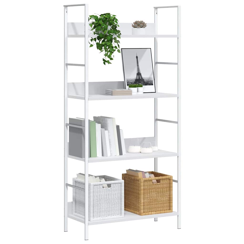 Bücherregal 3 Regalböden Schwarz 60×27,6×90,5 cm Holzwerkstoff