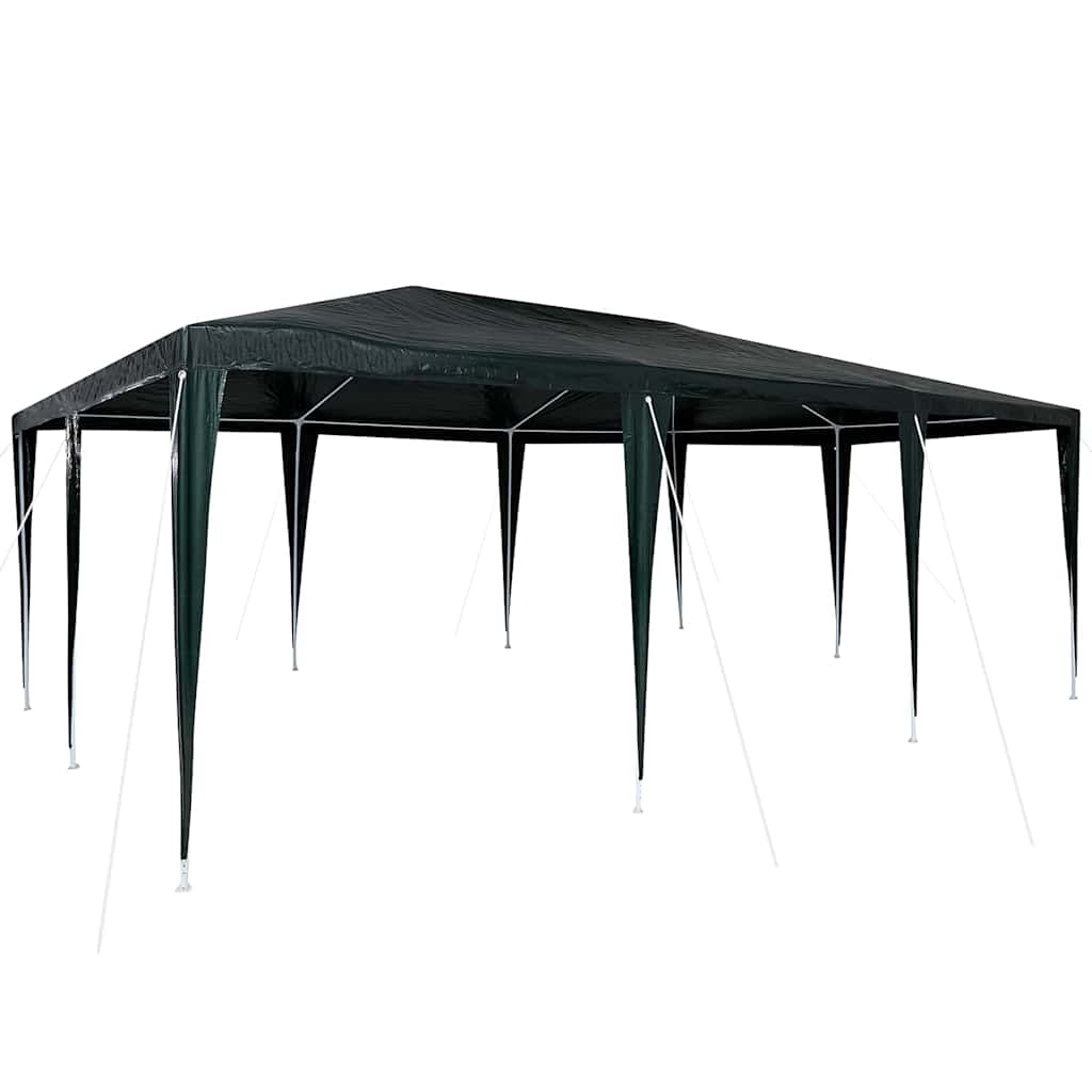 Party-Zelt Weiß 400 x 400 x 266 cm Polyethylen und Stahl