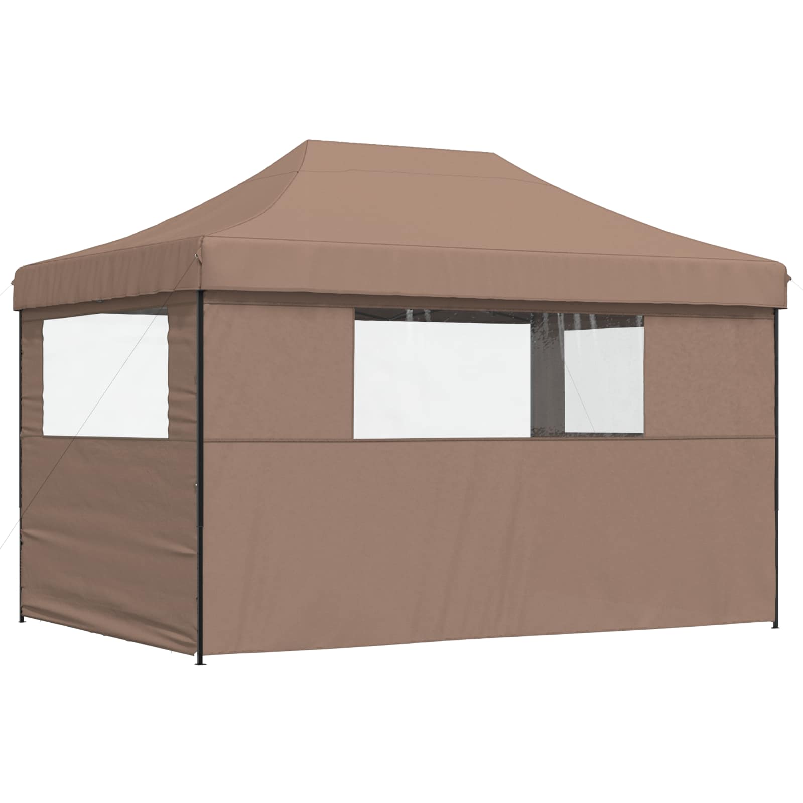 Partyzelt Faltbar Pop-Up Beige 410x279x315 cm