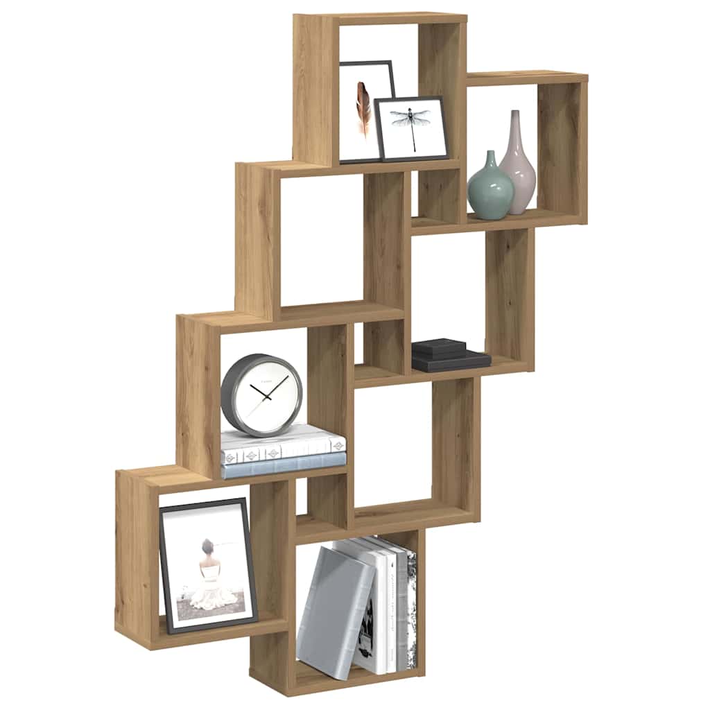 Würfelregal Weiß 90x15x119 cm Holzwerkstoff