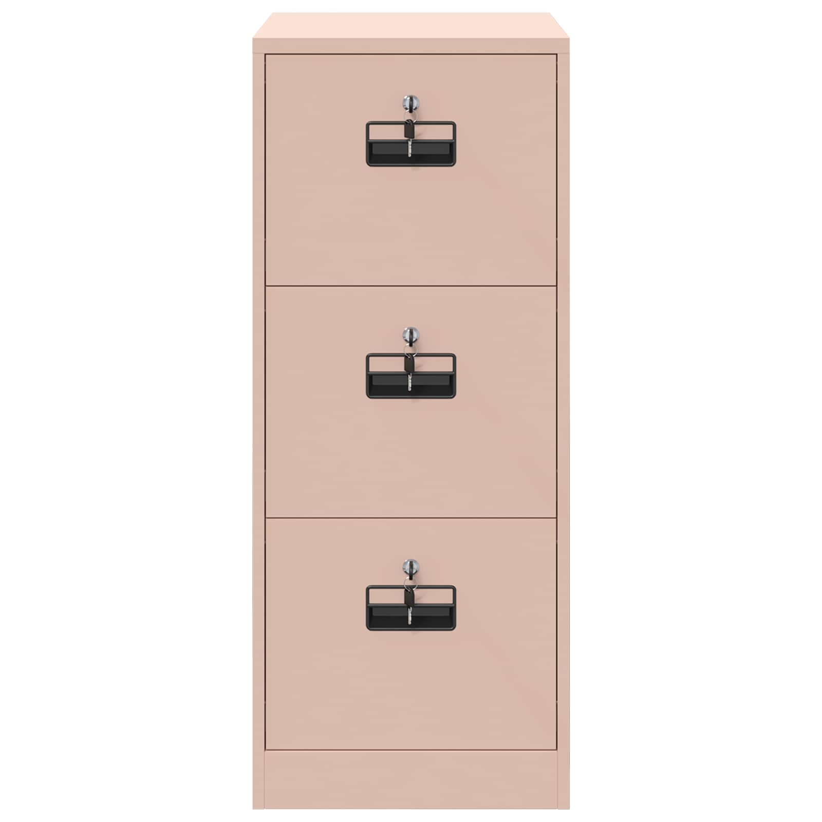 Aktenschrank 2 pcs Schwarz 44 x 50 x 139 cm Kaltgewalzter Stahl