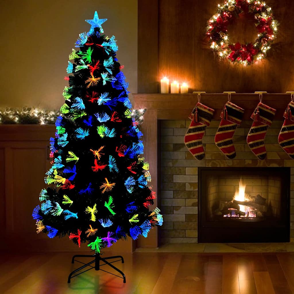 Künstlicher Weihnachtsbaum mit 50 LEDs Grün 64 cm PVC