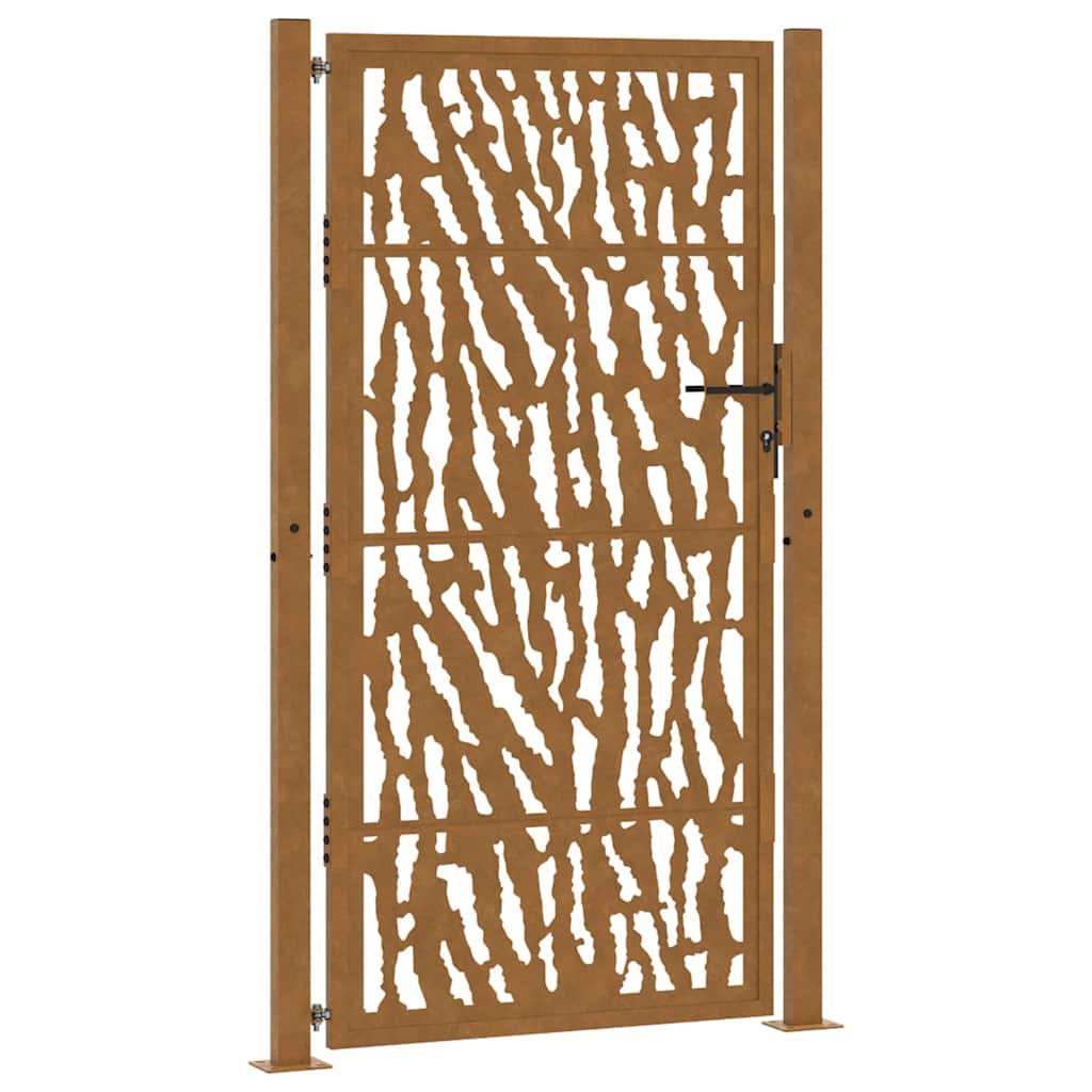 Gartentor Schwarz 100x100 cm Stahl Lichtdesign