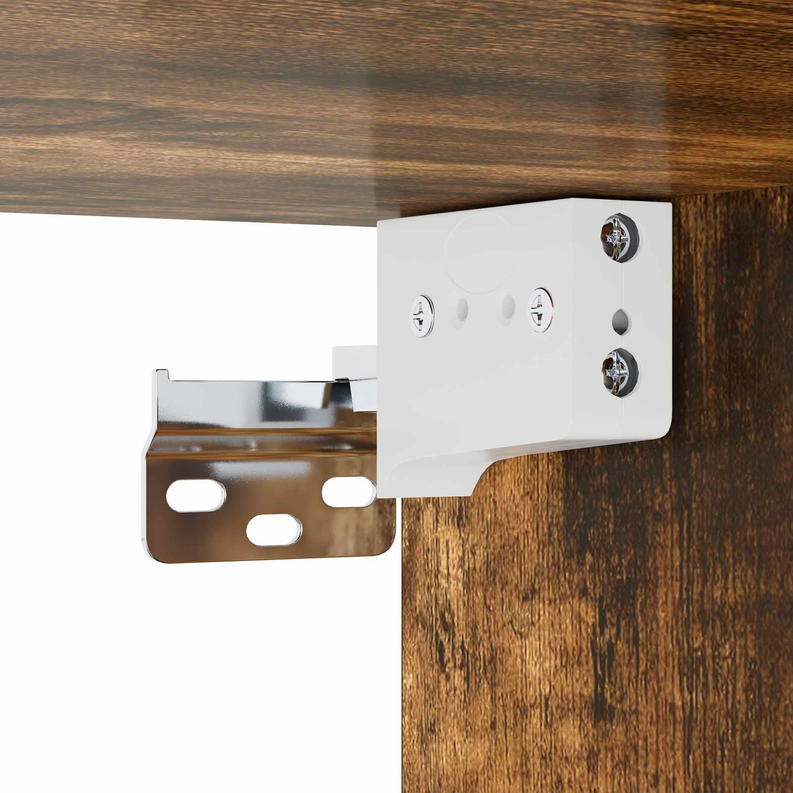 Wandmontierter TV-Schrank Wandhalterung Weiß 140 x 28 x 21 cm