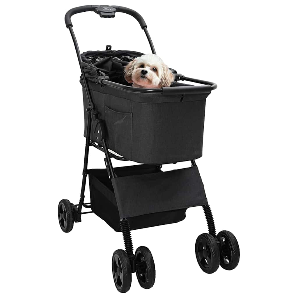 Faltbarer Haustierwagen Rosa 81 x 47 x 99 cm Polyester
