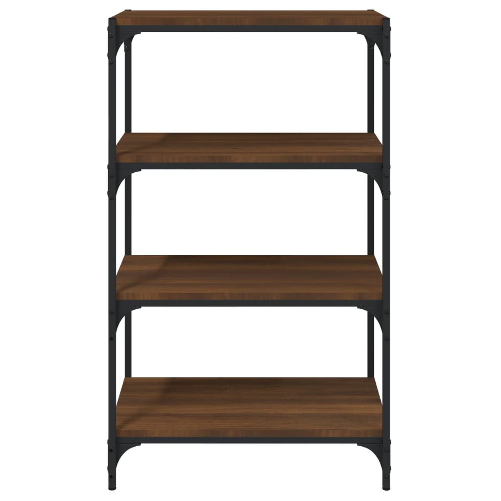 Bücherregal Schwarz 40x33x70,5 cm Holzwerkstoff und Stahl