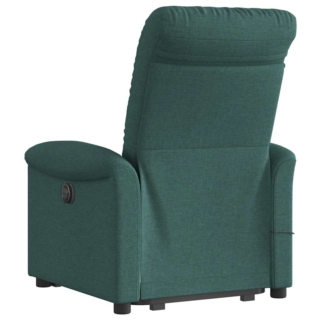 Massagesessel mit Aufstehhilfe Hellgrau Stoff