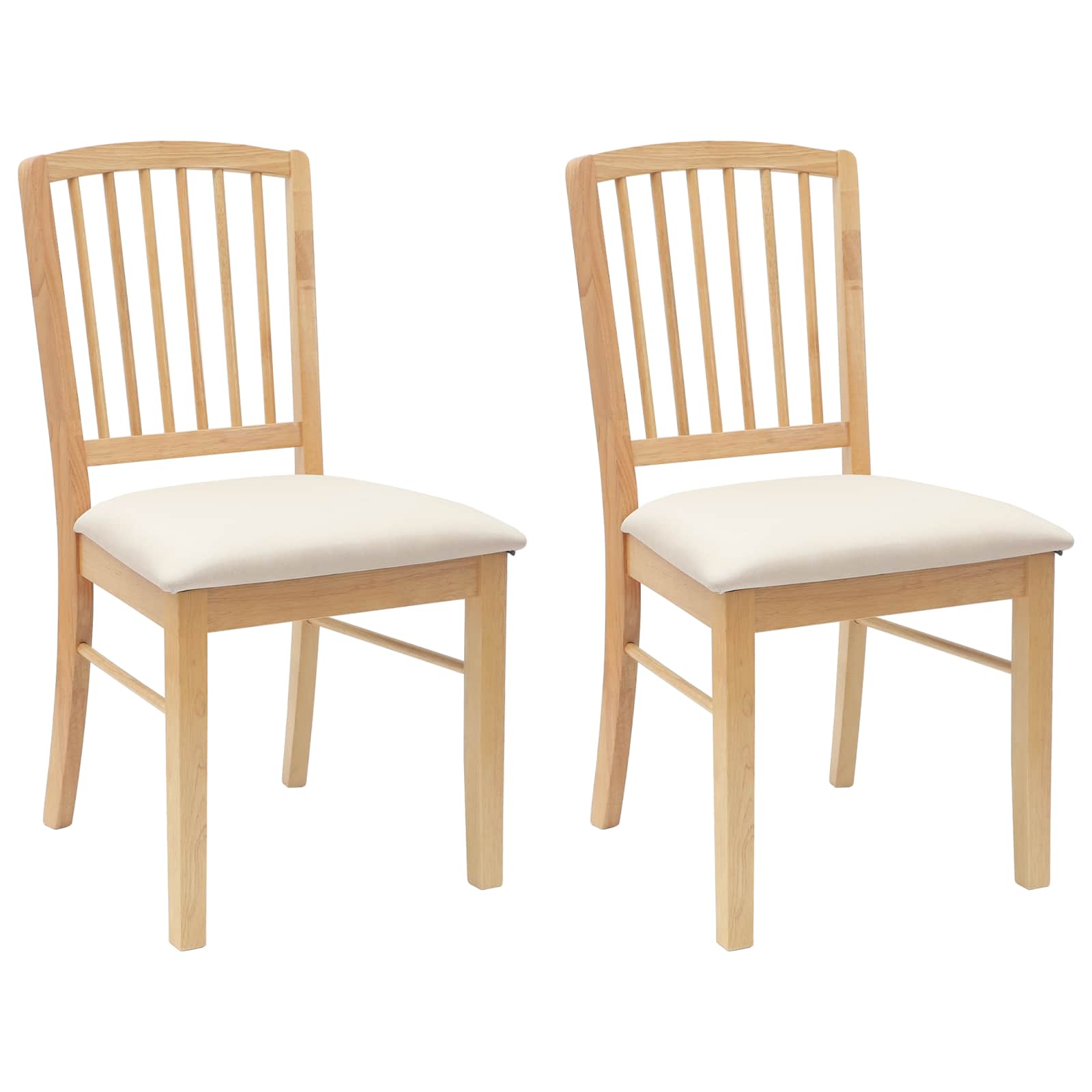 Esszimmerstühle 2 pcs Hellbraun 50 x 52,5 x 91 cm
