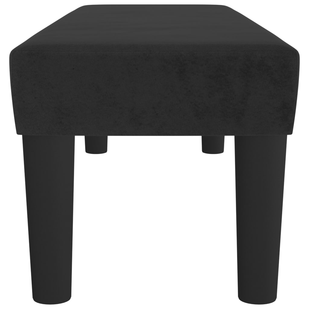 Sitzbank Hellgrau 70x30x30 cm Samt