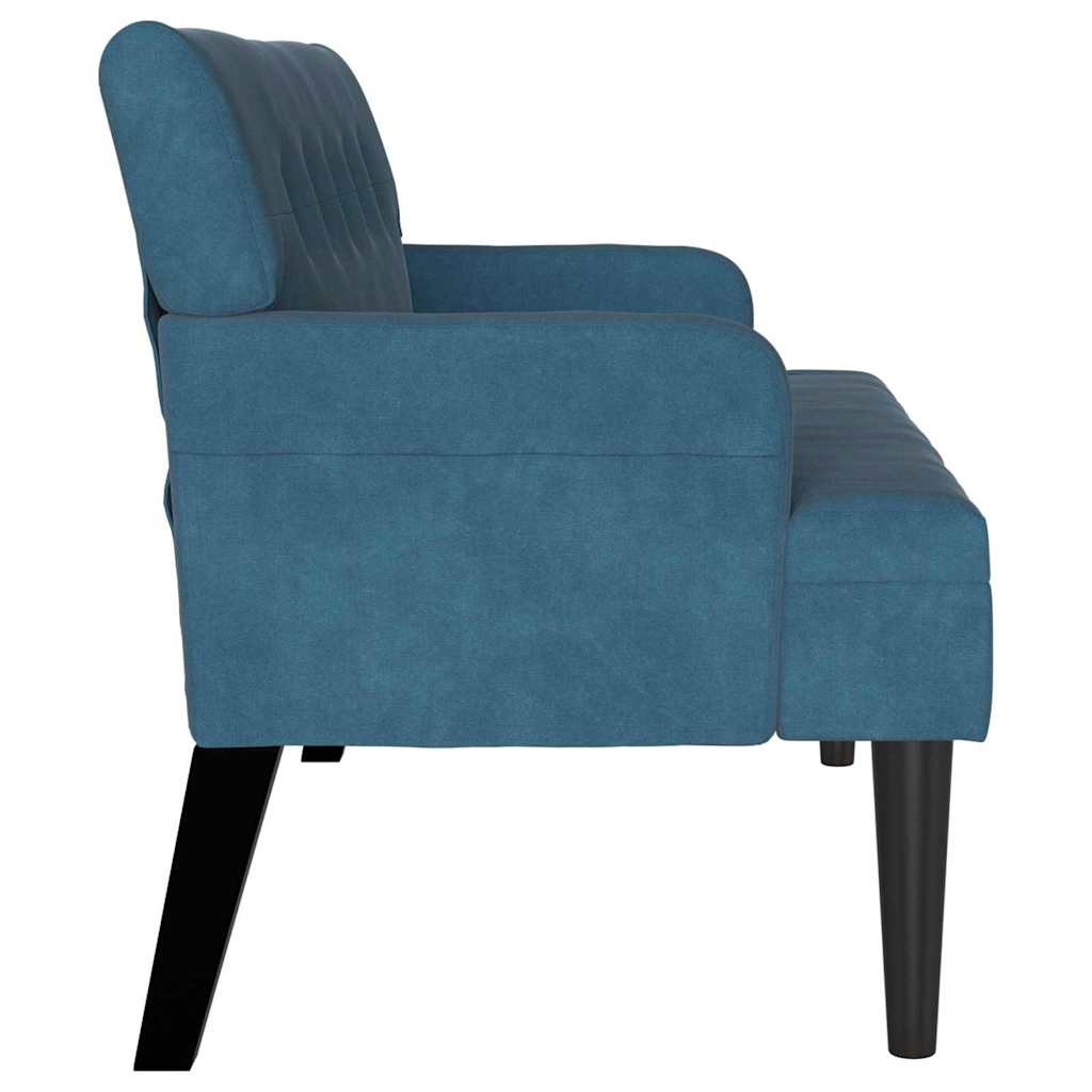 Chesterfield Bank Hellgrau 112 x 65,5 x 75 cm Samt