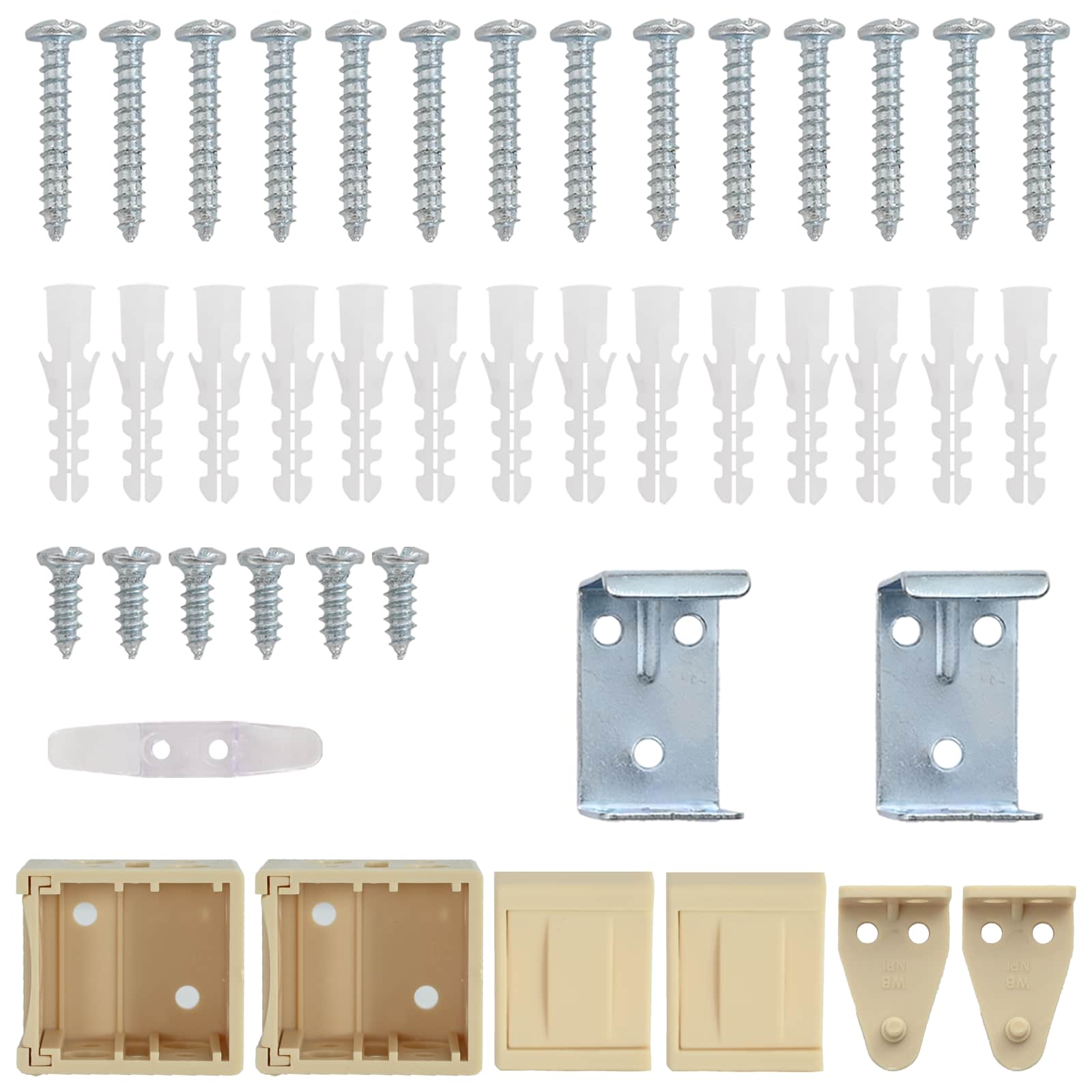 Jalousie Silber Grau 150 x 40 cm 25 mm PVC