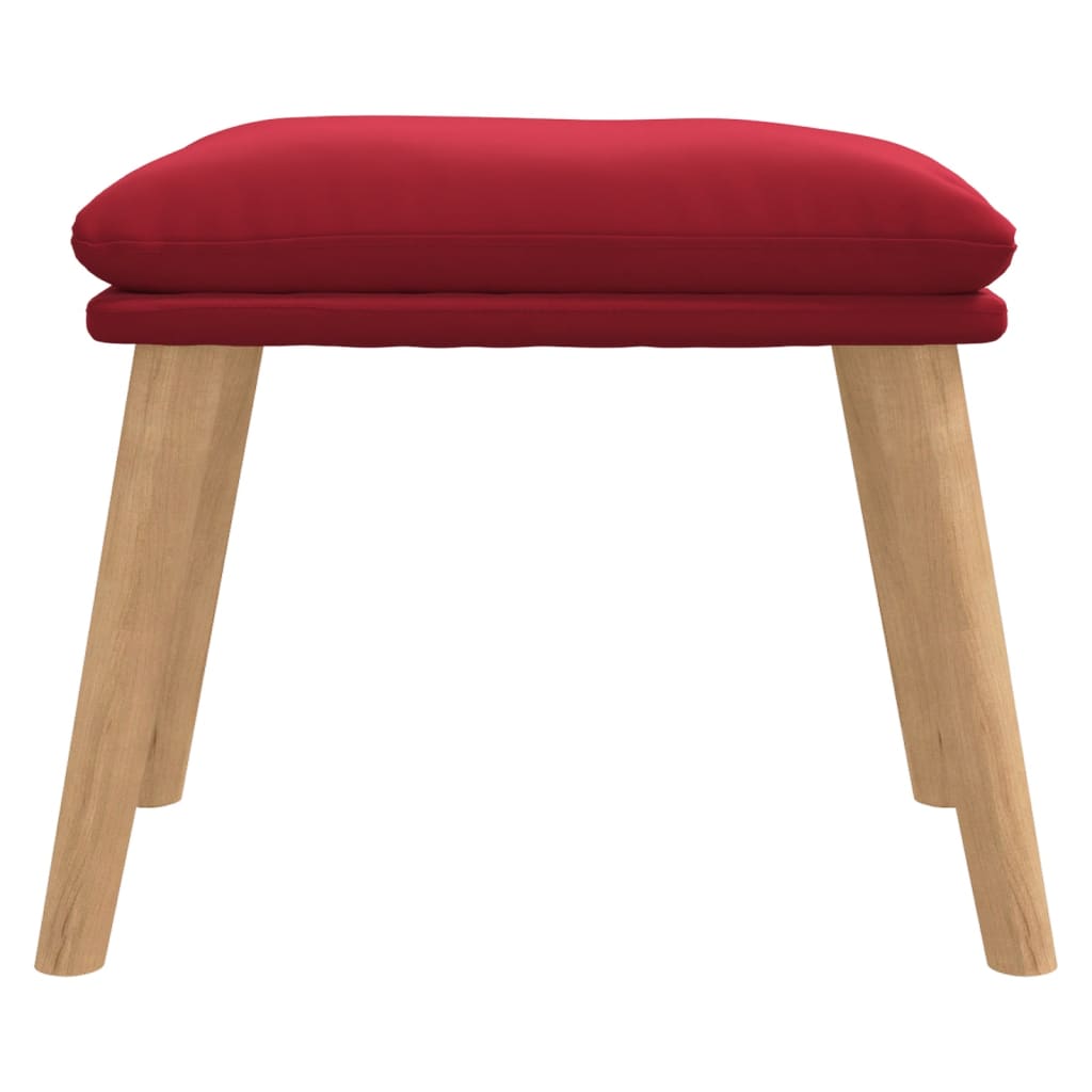 Fußhocker Hellgrau 45x29,5x35 cm Samt