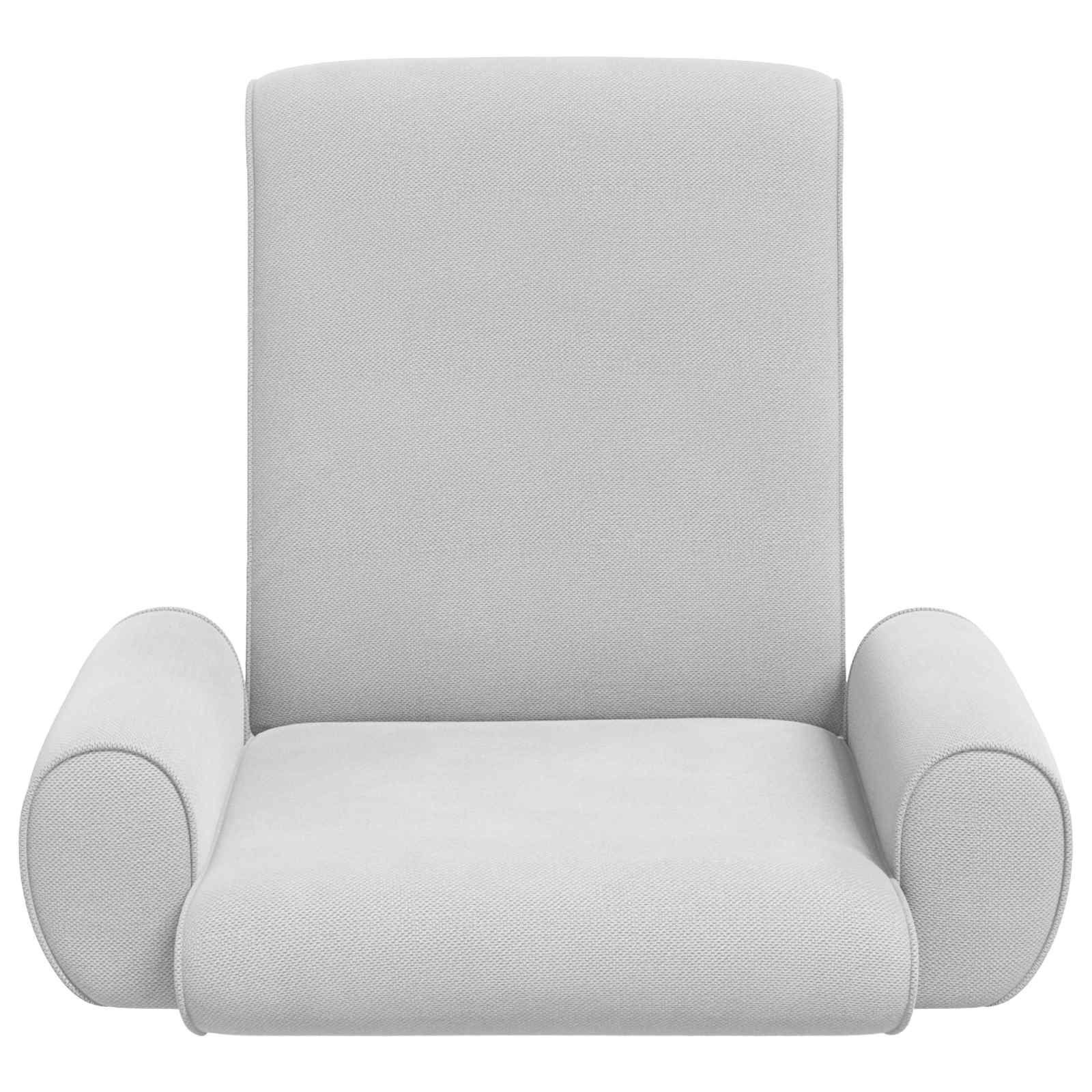 Verstellbarer Fußsessel Creme Grobvelours
